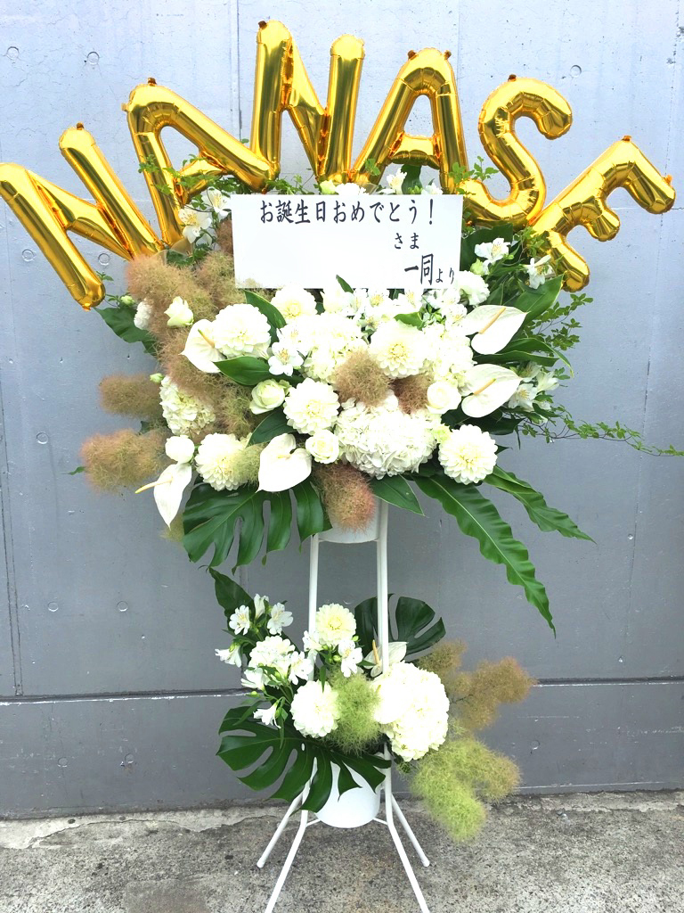 幕張メッセ スタンド花2段