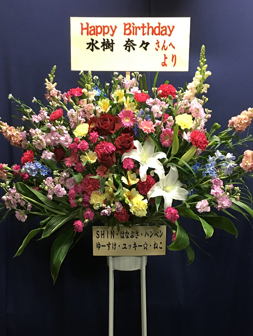 スタンド一段生花 21,600円（税込）