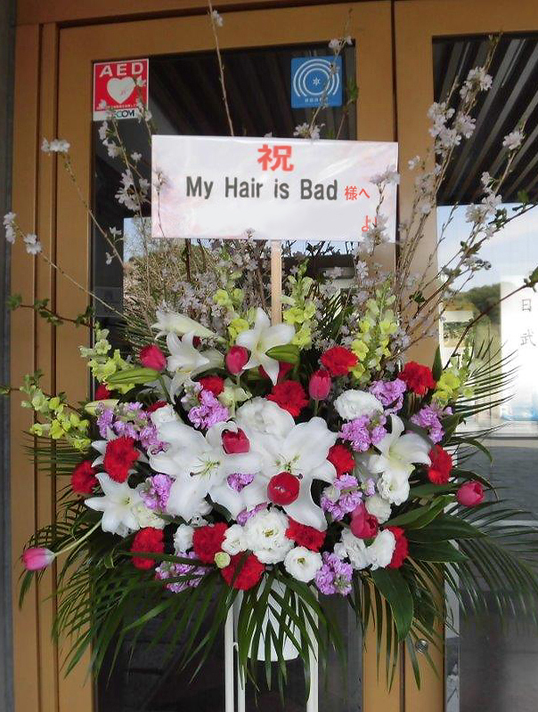 日本武道館 お祝いスタンド花  1段