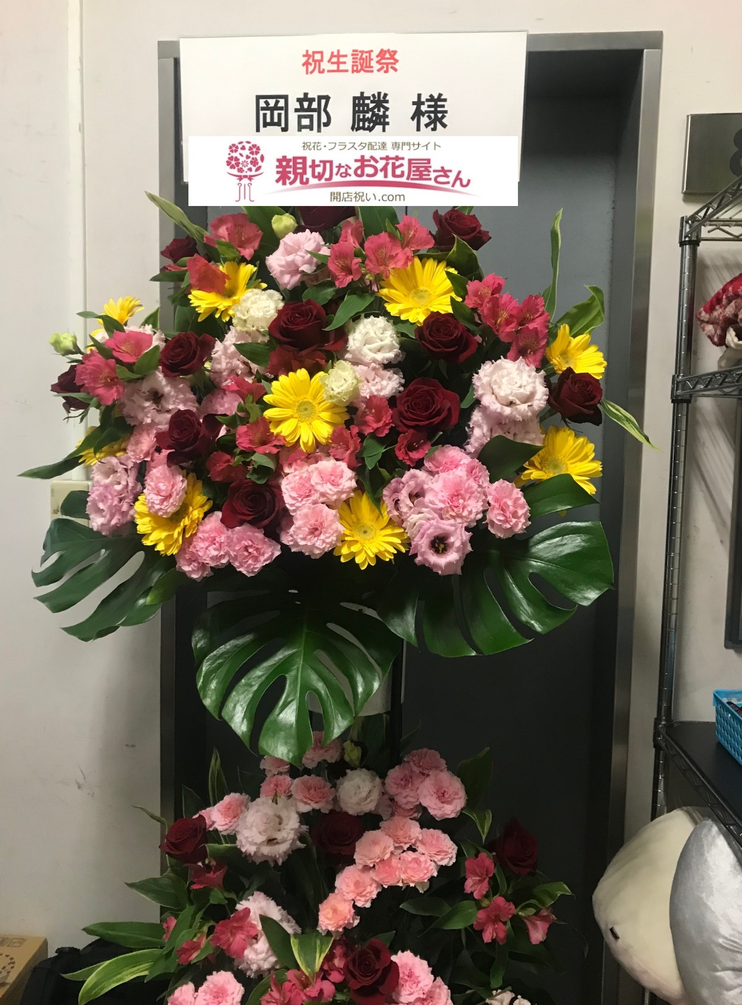千代田区外神田 Akb劇場 公演祝花 スタンド花 岡部チームa 目撃者 公演 岡部麟 生誕祭 岡部麟様 親切なお花屋さん 開店祝い Com