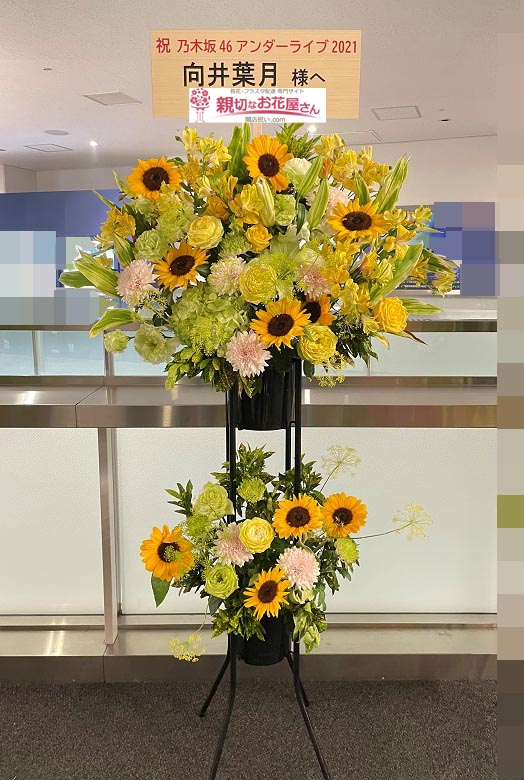 公演祝い花 スタンド花 神奈川県横浜市港北区 横浜アリーナ 乃木坂46アンダーライブ21 向井葉月 様 親切なお花屋さん 開店祝い Com 公演祝い花 スタンド花 神奈川県横浜市港北区 横浜アリーナ 乃木坂46アンダーライブ21 向井葉月 様 親切なお花屋さん 開店祝い Com