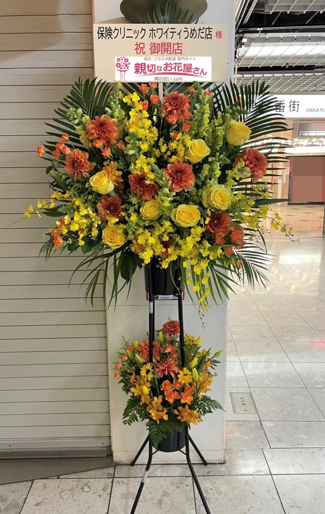 開店祝い花 スタンド花 大阪府大阪市北区 保険クリニック ホワイティうめだ店 様 親切なお花屋さん 開店祝い Com 開店祝い花 スタンド花 大阪府大阪市北区 保険クリニック ホワイティうめだ店 様 親切なお花屋さん 開店祝い Com